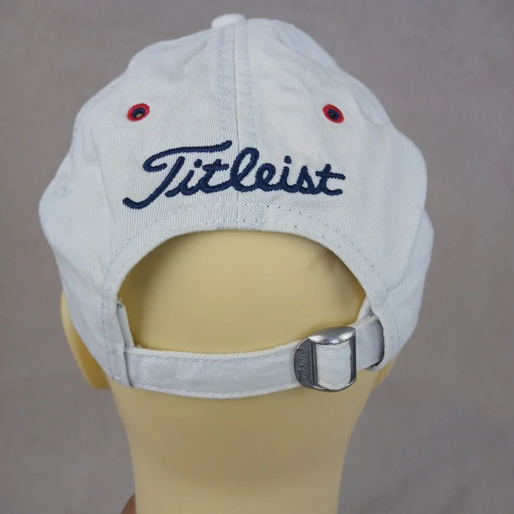 Titleist‎ New Era Cap White Adjustable Canvas Golf